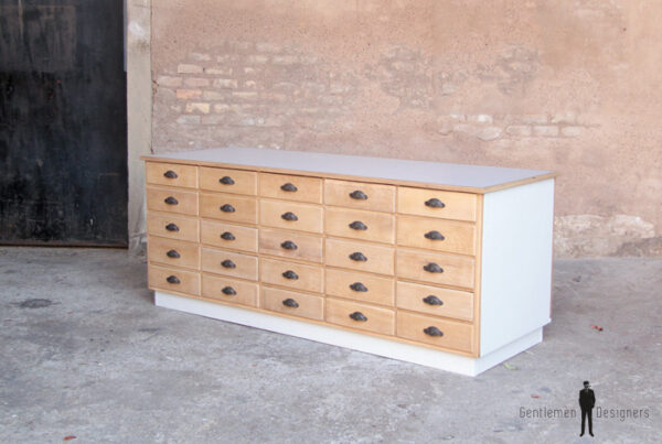 Comptoir ancien bois magasin boutique bar caisse clair tiroir