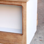Comptoir ancien bois magasin boutique bar caisse clair tiroir