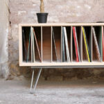Meuble vinyle bois clair fabriqué en france