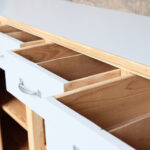 Comptoir ancien bois magasin boutique bar caisse clair tiroir