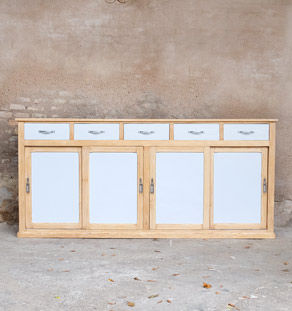 Comptoir ancien bois magasin boutique bar caisse clair tiroir