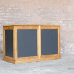 Comptoir ancien bois magasin boutique bar caisse clair tiroir