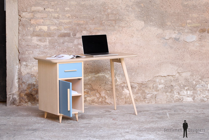 Caisson de bureau coloré design et vintage