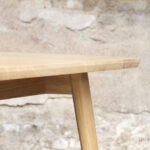 Table chene massif made in france grande scandinave pieds compas