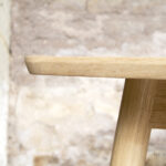 Table chene massif made in france grande scandinave pieds compas