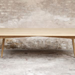 Table chene massif made in france grande scandinave pieds compas