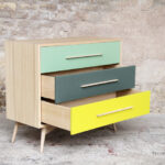 Grande commode vintage sur mesure made in france chene