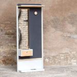 Meuble entrée miroir porte manteau vide poche
