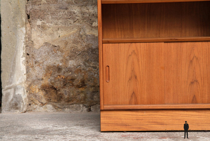 Meuble de rangement, étagères vintage, scandinave en teck