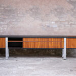 Meuble vinyle enfilade scandinave vintage teck