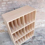 Meuble vinyle vintage sur mesure chine bois made in france