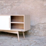 Meuble vinyle vintage sur mesure chine bois made in france