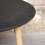 Table basse tripode gris anthracite Valchro