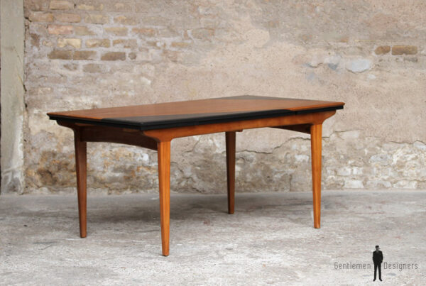 Table vintage scandinave teck graphique rallonge