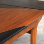 Table vintage scandinave teck graphique rallonge