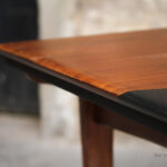 Table vintage scandinave teck graphique rallonge