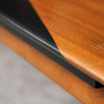 Table vintage scandinave teck graphique rallonge