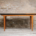 Table vintage scandinave teck graphique rallonge