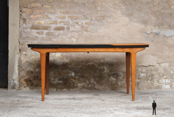 Table vintage scandinave teck graphique rallonge