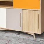 Buffet vaisselier chine clair sur mesure made in france