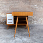 Bureau teck scandinave sur mesure bois