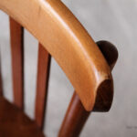 Lot de 8 chaises bistrot baumann en bois, dossier barreaux