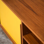 Meuble bas tv scandinave sur mesure made in france teck vinyle