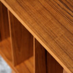 Meuble bas tv scandinave sur mesure made in france teck vinyle