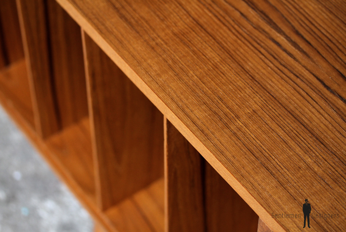Meuble bas tv scandinave sur mesure made in france teck vinyle