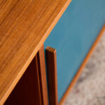 Meuble bas tv scandinave sur mesure made in france teck vinyle