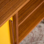 Meuble bas tv scandinave sur mesure made in france teck vinyle