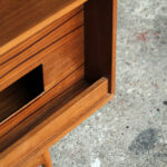 Meuble bas tv scandinave sur mesure made in france teck vinyle
