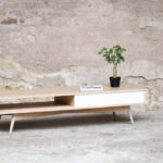 Table basse caisson style vintage sur mesure made france