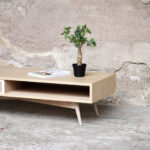 Table basse caisson style vintage sur mesure made france