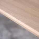 TABLE RALLONGES CHENE MASSIF - sur-mesure - bois - pieds compas clair paris repas
