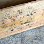 Caisses anciennes en bois massif, transport, vin, fruit…petit modele