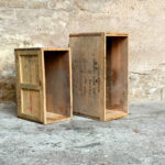 Caisses anciennes en bois massif, transport, vin, fruit…petit modele