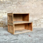 Caisses anciennes en bois massif, transport, vin, fruit…petit modele