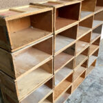 Caisses anciennes en bois massif, transport, vin, fruit…petit modele