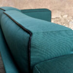 Canapé 2 places en tissu, bleu/vert gentlemen designers