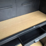 Armoire style indus, meuble métal, année 50, 2 portes