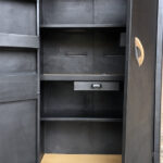 Armoire style indus, meuble métal, année 50, 2 portes