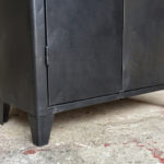 Armoire style indus, meuble métal, année 50, 2 portes