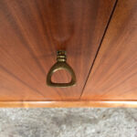 Enfilade buffet scandinave vintage en teck signé, Woodtly clef