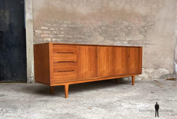 Enfilade buffet scandinave vintage en teck signé, Woodtly