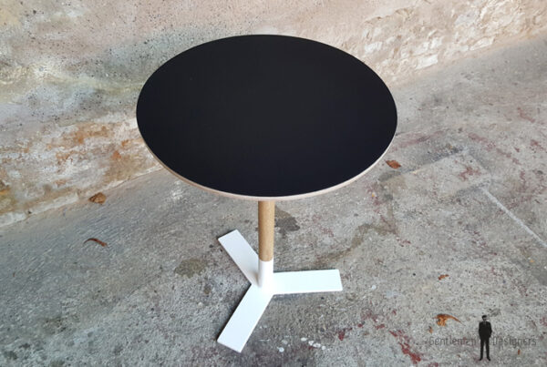 Table bistrot ronde sur mesure fabriquée en France