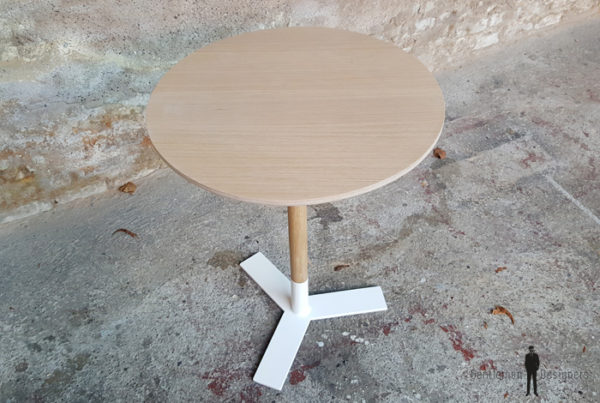 Table bistrot ronde sur mesure fabriquée en France