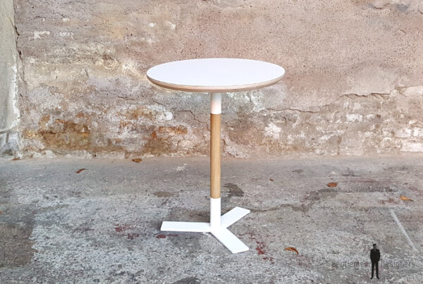 Table bistrot ronde sur mesure fabriquée en France