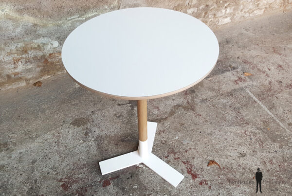 Table bistrot ronde sur mesure fabriquée en France