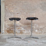 Tabouret vintage haut siège de tracteur en métal gentlemen designers